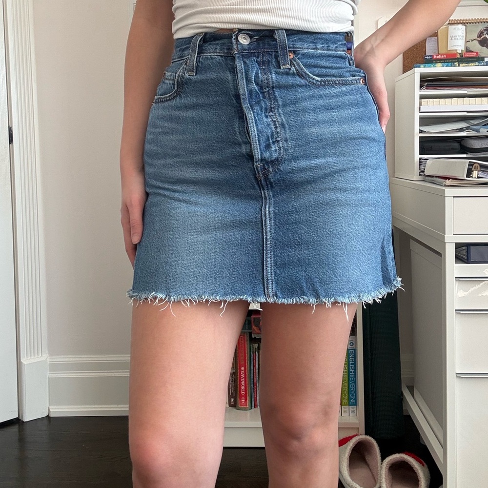 Levi's Classic Blue Mini Skirt